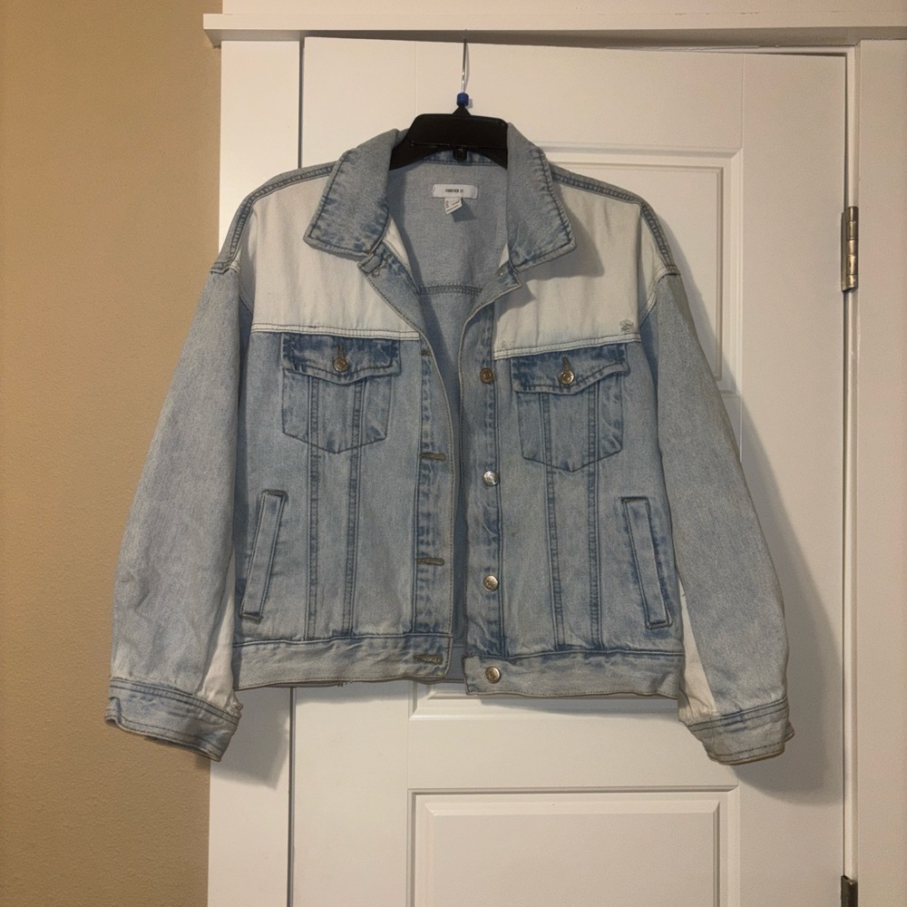 Forever 21 Blue Jean Jacket Classic Denim Style